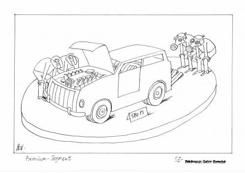 Cartoon: Premium Segment (medium) by Gabor Benedek tagged pollution,