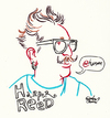 Cartoon: Harper Reed Portrait (small) by Political Comics tagged harper,reed