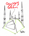 Cartoon: Occupation and minarets (small) by Political Comics tagged occupy,gezi,istanbul