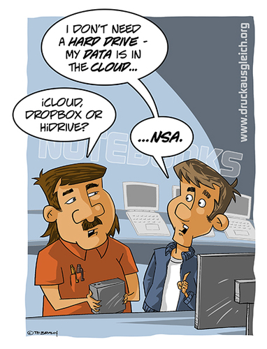 Cartoon: Cloud (medium) by tobra tagged cloud,nsa,spy,data,agent