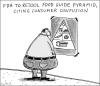 Cartoon: Pyramid Scheme (small) by sstossel tagged nutrition food pyramid health habits weight 