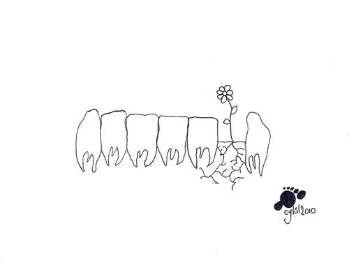 Cartoon: disler ve kokler ve cicekler (medium) by adimizi tagged cizgi,ve