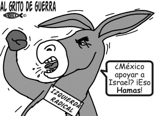 Cartoon: Al grito de guerra (medium) by Empapelador tagged mexico
