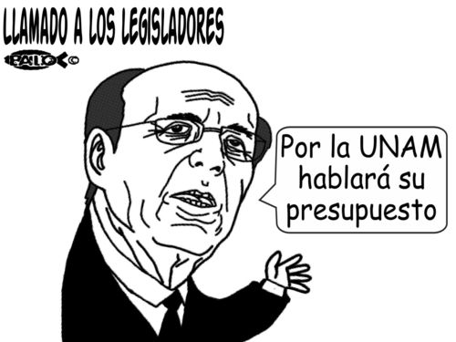 Cartoon: Lamado a los legisladores (medium) by Empapelador tagged unam