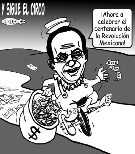 Cartoon: Y sigue el circo (medium) by Empapelador tagged mexico