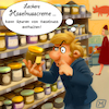 Cartoon: Leckere Haselnusscreme (small) by Michael Verhülsdonk tagged supermarkt,discounter,einkaufen,haselnusscreme,nussnougatcreme,lebensmittel,verbraucher,betrug