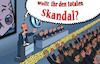 Cartoon: Wollt Ihr den totalen Skandal? (small) by Michael Verhülsdonk tagged vw,skandal,diesel,dieselaffäre,diesellüge,automobil,autoindustrie,manager,aktionäre,hauptversammlung