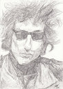 Cartoon: Bob Dylan (small) by harpo tagged bob dylan