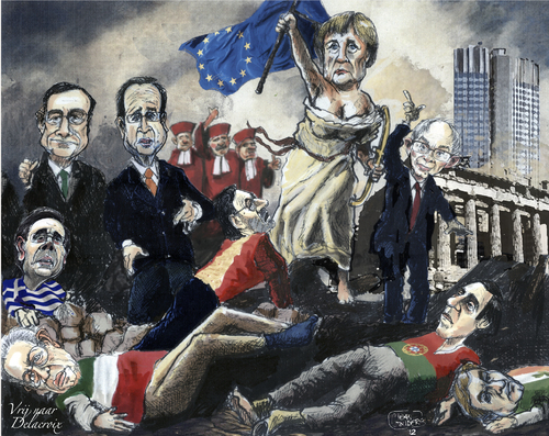 Cartoon: Leading the way (medium) by jean gouders cartoons tagged euro,europe,crisis,euro,europe,crisis