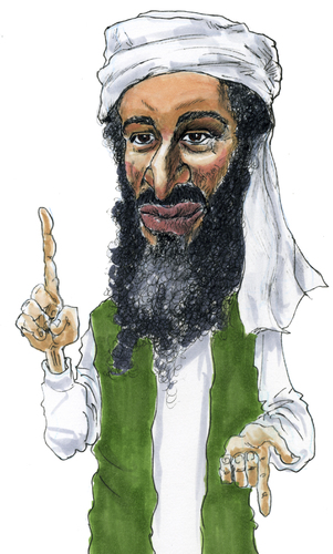 Cartoon: Osama Bin Laden (medium) by jean gouders cartoons tagged al,qaida,terrorism,jean,gouders,osama bin laden,terror,terrorismus,al qaida,karikatur,karikaturen,osama,bin,laden,al,qaida