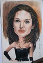 Cartoon: Angelina Jolie (small) by Otilia Bors tagged angelina jolie