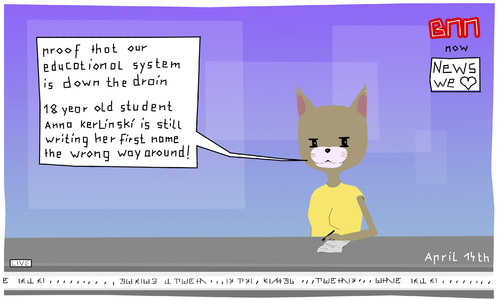 Cartoon: educational system (medium) by Bonville tagged education,system,down,the,drain,anna,kerlinski