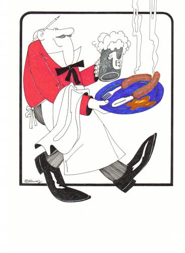 Cartoon: bier her (medium) by ruditoons tagged essen,und,trinken,