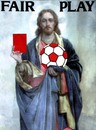 Cartoon: Fair Play (small) by srba tagged football,world,cup,jesus,christ