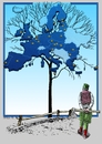 Cartoon: GM Plum (small) by srba tagged gmo plum tree eu serbia