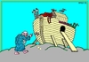 Cartoon: Principal Error (small) by srba tagged noe,ark,animals,worms,bible