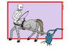 Cartoon: Riddle (small) by srba tagged centaurs plowing plough