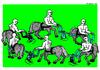 Cartoon: Solution (small) by srba tagged centaurs,plowing,plough
