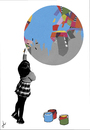 Cartoon: Pintando el mundo (small) by german ferrero tagged pintando,painting,mundo,world,antruejo,ger,emis