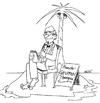 Cartoon: Gruppentherapie (small) by vauvau tagged psychologe,insel,palme,einsam,meer,therapie