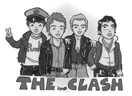 Cartoon: The Clash comics (medium) by isacomics tagged isacomics,isa,comics,music,clash