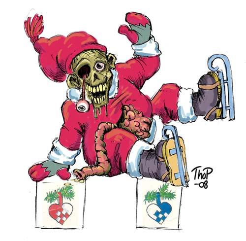 Cartoon: Zombie-gnome 1 (medium) by thopman tagged zombie,gnome