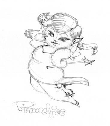Cartoon: pummelfee (medium) by vampiri tagged fairy