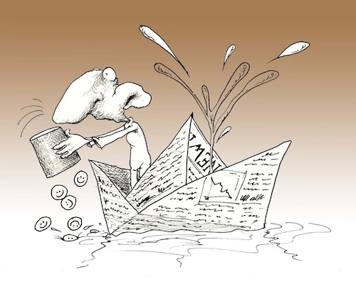 Cartoon: Cutting political cartoons (medium) by Hugo_Nemet tagged new,york,times