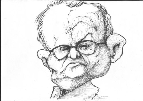 Cartoon: Martti Ahtisaari (medium) by Hugo_Nemet tagged ahtisaari