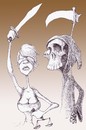 Cartoon: death and justice (small) by Hugo_Nemet tagged justice