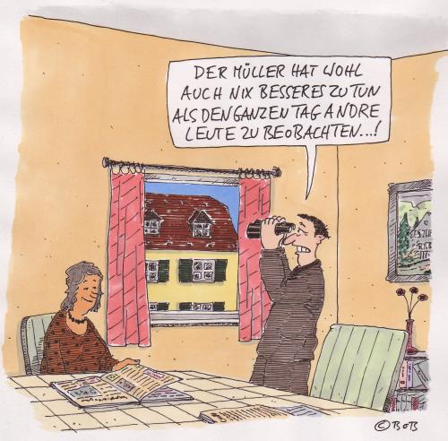 Lebens-Aufgabe von Christian BOB Born, Natur Cartoon