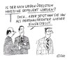 Cartoon: Personalberater (small) by Christian BOB Born tagged beruf,gefeuert,mobbing,übel,personalberater,kollegen,arbeit,büro