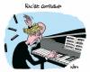 Cartoon: Racist Composer (small) by Kim Duchateau tagged racism composer music 