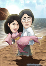 Cartoon: Yamaji Couple (small) by J-ar tagged yamaji,couple
