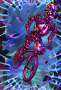 Cartoon: Metallic Rider 2014 Re-Issue (small) by elle62 tagged bmx,robot,sports