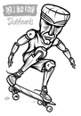 Cartoon: Tiki-Skater2 (small) by elle62 tagged tiki,skateboard,sport