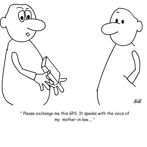 Cartoon: GPS problem (medium) by nold tagged gps,voice