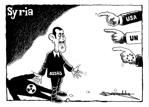 Cartoon: syria (medium) by drmeddy tagged syria,2013