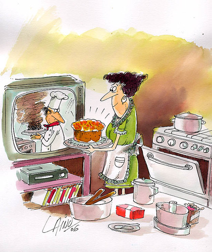 Cartoon: Cocina (medium) by LAINO tagged cocina