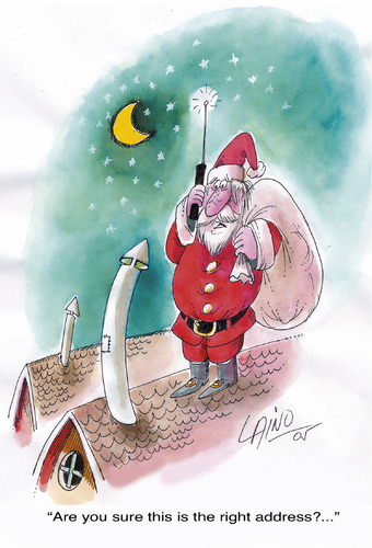 Cartoon: Santa Claus (medium) by LAINO tagged santa,claus,christmas,xmas