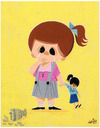 Cartoon: Girl With Doll (small) by LAINO tagged girl,doll