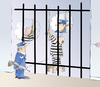Cartoon: Jailbird (small) by LAINO tagged jailbird