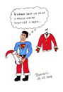 Cartoon: Super Santa (small) by Blogrovic tagged adventskalender superman santa weihnachtsmann geheime identität