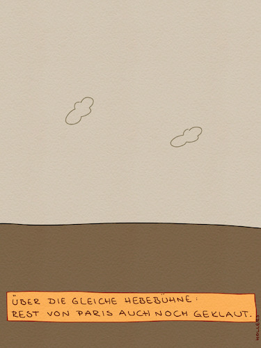 Cartoon: Paris (medium) by hollers tagged paris,louvre,einbruch,diebstahl,kunst,hebebühne,museum,sicherheit,paris,louvre,einbruch,diebstahl,kunst,hebebühne,museum,sicherheit