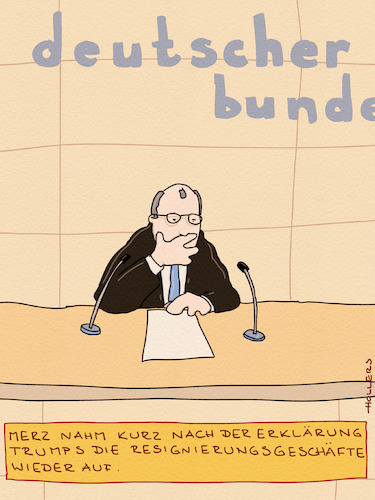 Cartoon: Resignierungsgeschäfte (medium) by hollers tagged resignation,trump,merz,grönland,erklärung,friedensnobelpreis,demokratie,dänemark,norwegen,resignation,trump,merz,grönland,erklärung,friedensnobelpreis,demokratie,dänemark,norwegen