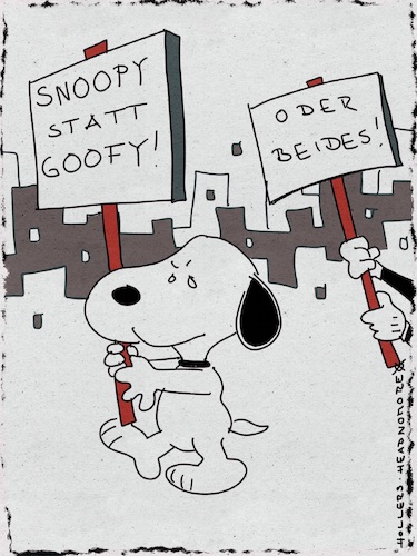 Cartoon: Snoopy! (medium) by hollers tagged snoopy,goofy,jugendwort,demonstration,beides,disney,schultz,hund,comic,snoopy,goofy,jugendwort,demonstration,beides,disney,schultz,hund,comic