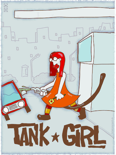 Cartoon: Tank Girl (medium) by hollers tagged tank,girl,tankstelle,tanken,auto,benzin,diesel,tank,girl,tankstelle,tanken,auto,benzin,diesel