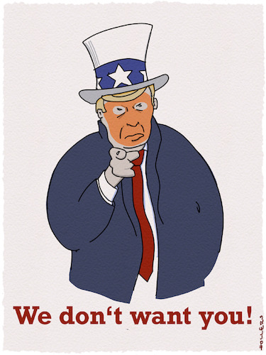 Cartoon: Uncle Don (medium) by hollers tagged uncle,sam,donald,trump,us,usa,want,you,society,minorities,democracy,uncle,sam,donald,trump,us,usa,want,you,society,minorities,democracy