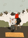 Cartoon: Dealing with it (small) by hollers tagged nachrichten,eimer,augen,zu,zurechtkommen,zeitung,news