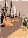 Cartoon: Der durstige Mann (small) by hollers tagged der,durstige,mann,waldbrände,klimawandel,hitze,sommer,durst,wasser,löschen